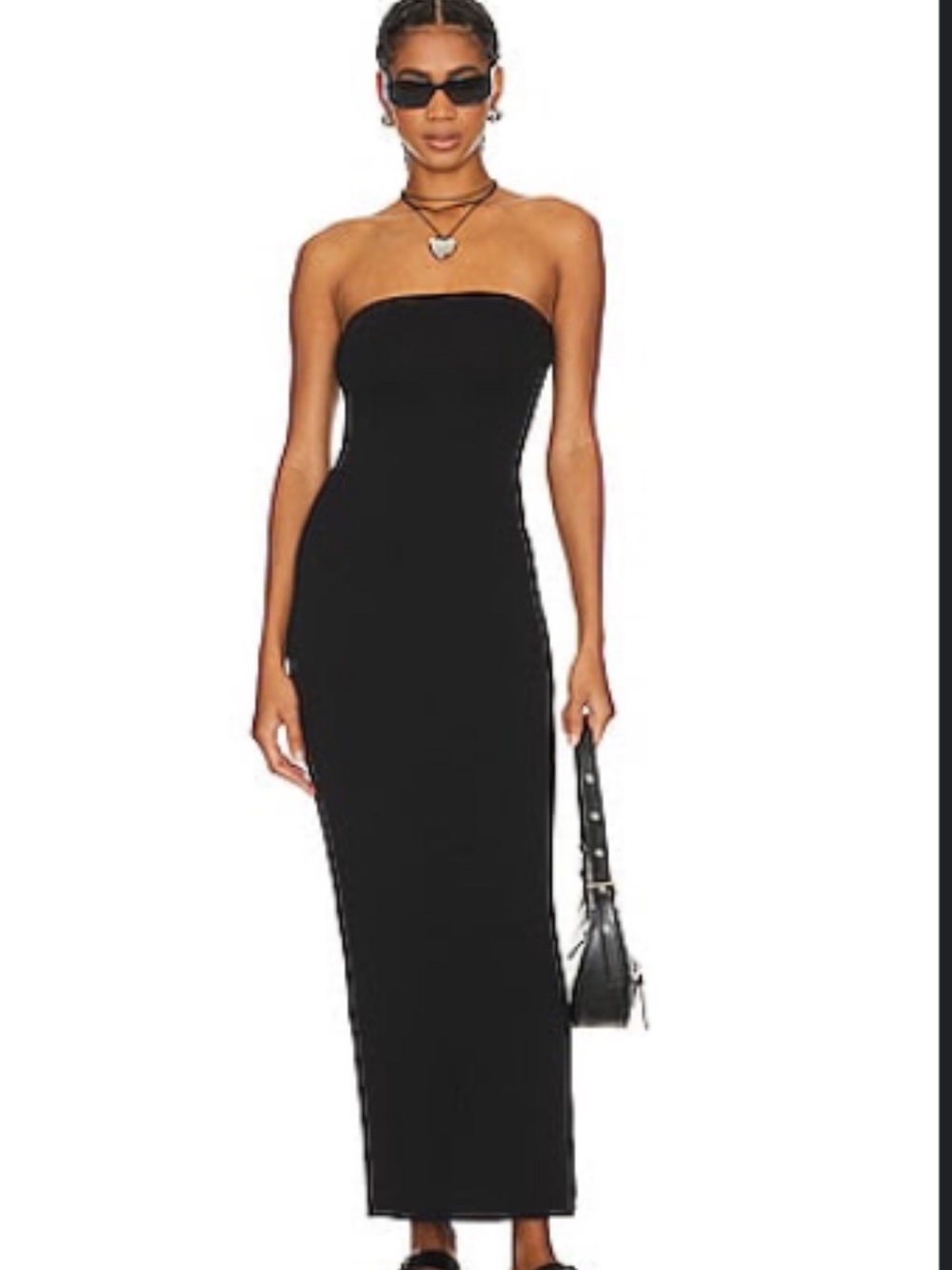 REVOLVE Strapless Black Maxi Dress - Sleek Tube Silhouette